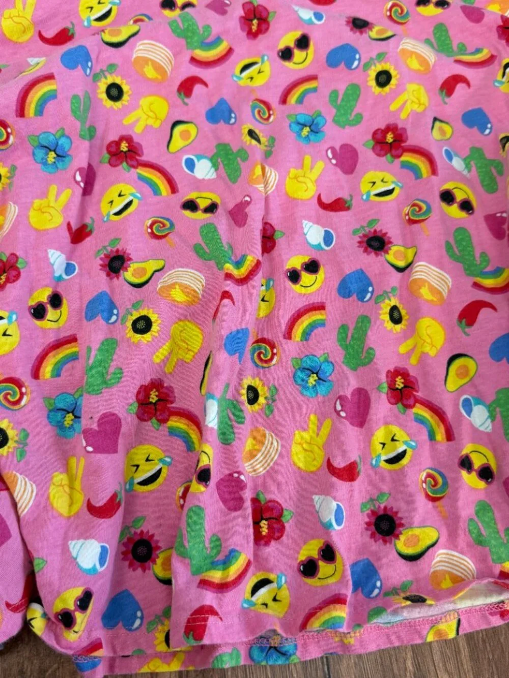 The Children's Place Pink Emoji Rainbow Dress Girls XL 16